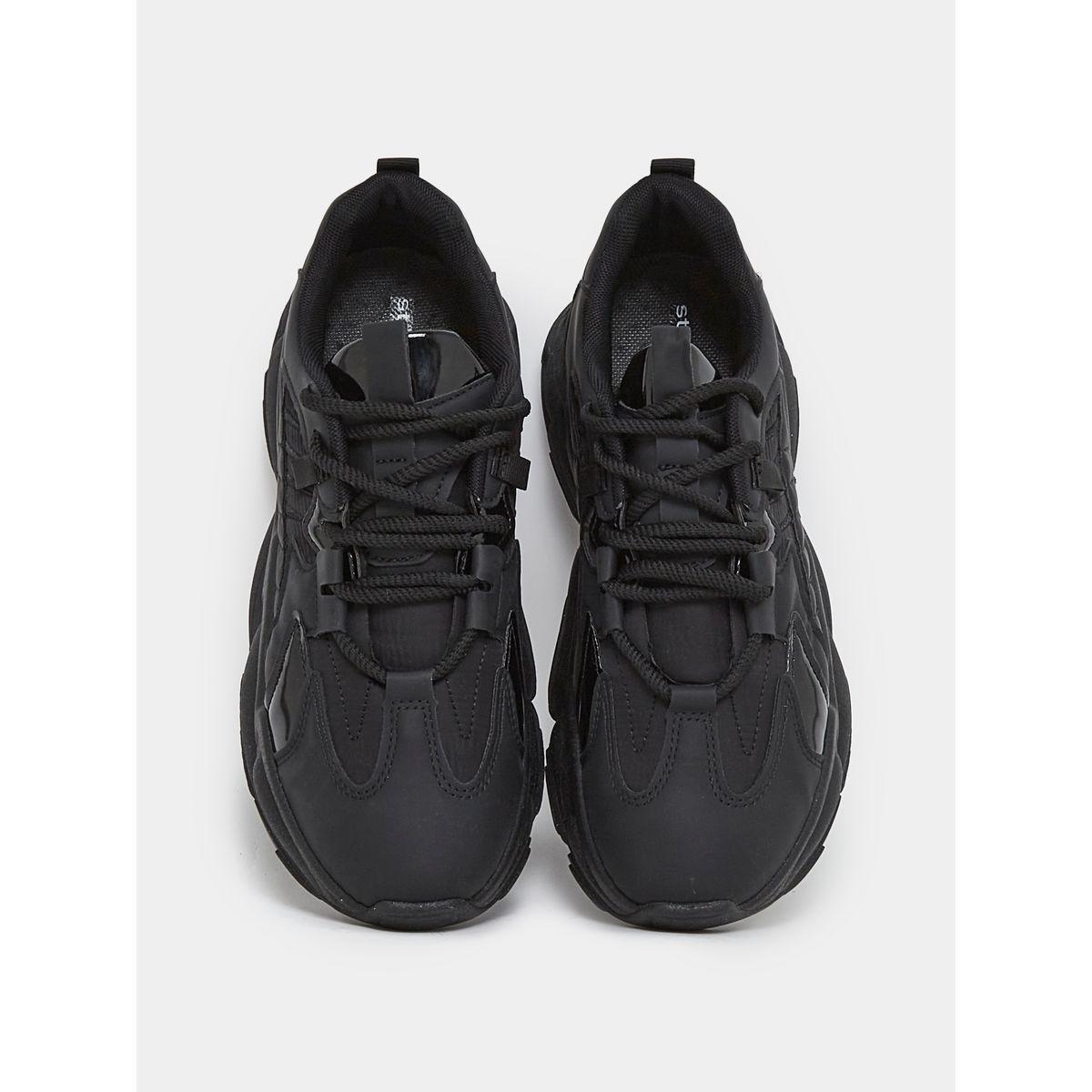 Styli Monochrome Stitch Detail Chunky Sneakers-women-shoes-sneakers-image-5