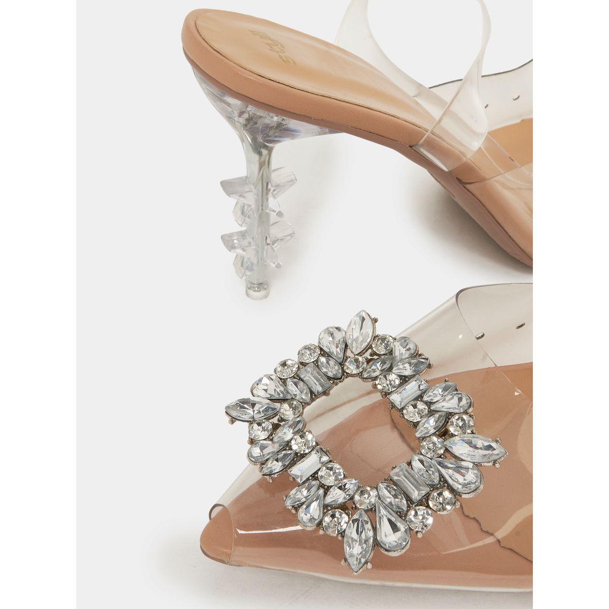 Styli Embellished Trim Ankle Strap Stiletto Heels-women-shoes-heels-image-3