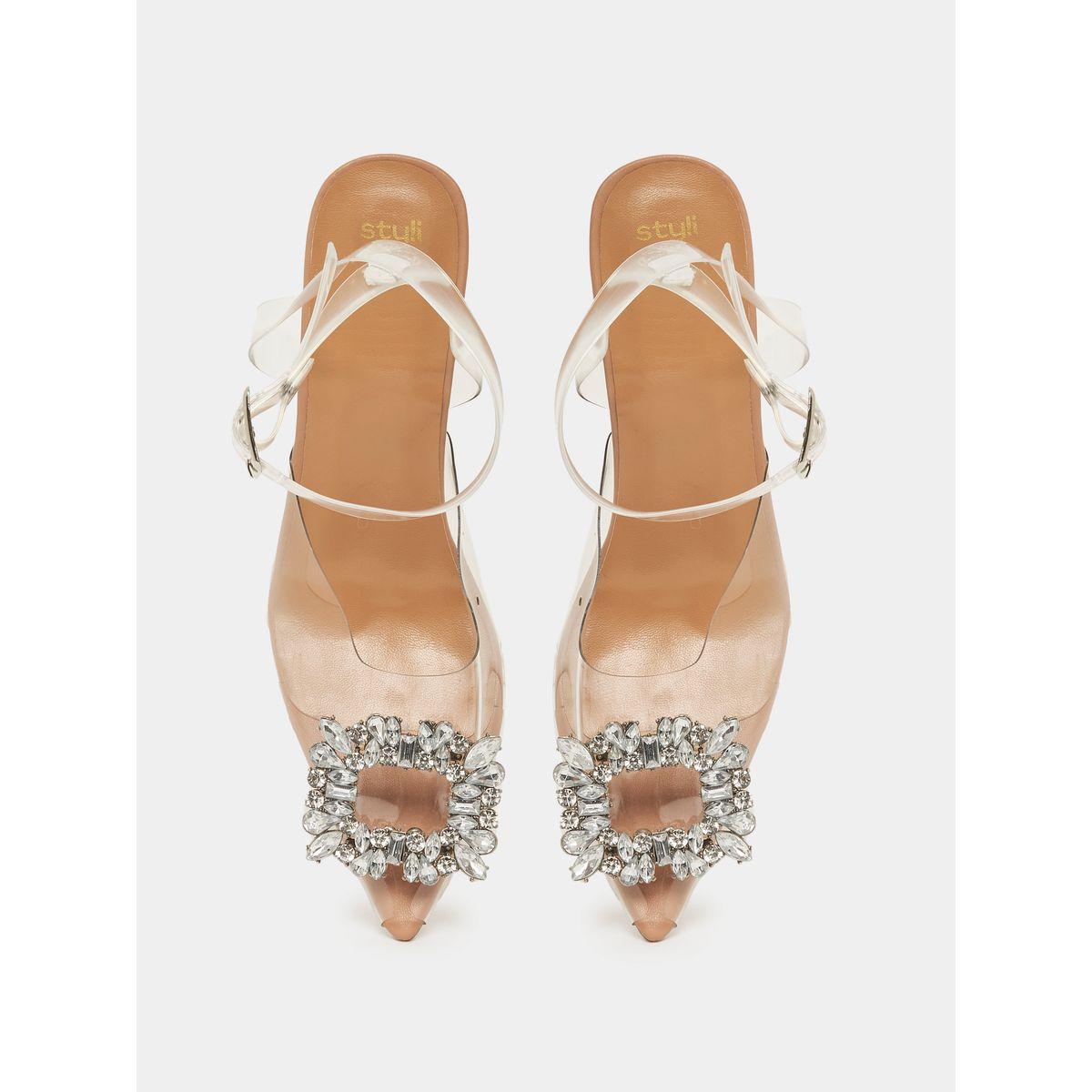 Styli Embellished Trim Ankle Strap Stiletto Heels-women-shoes-heels-image-5