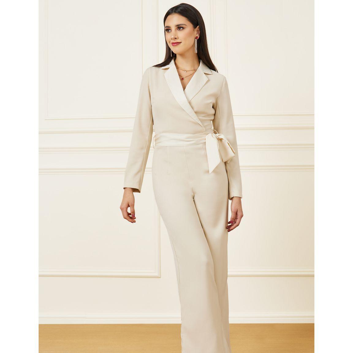Styli Satin Lapel Tie Up Detail Wide Leg Jumpsuit-women-clothing-jumpsuits-image-2