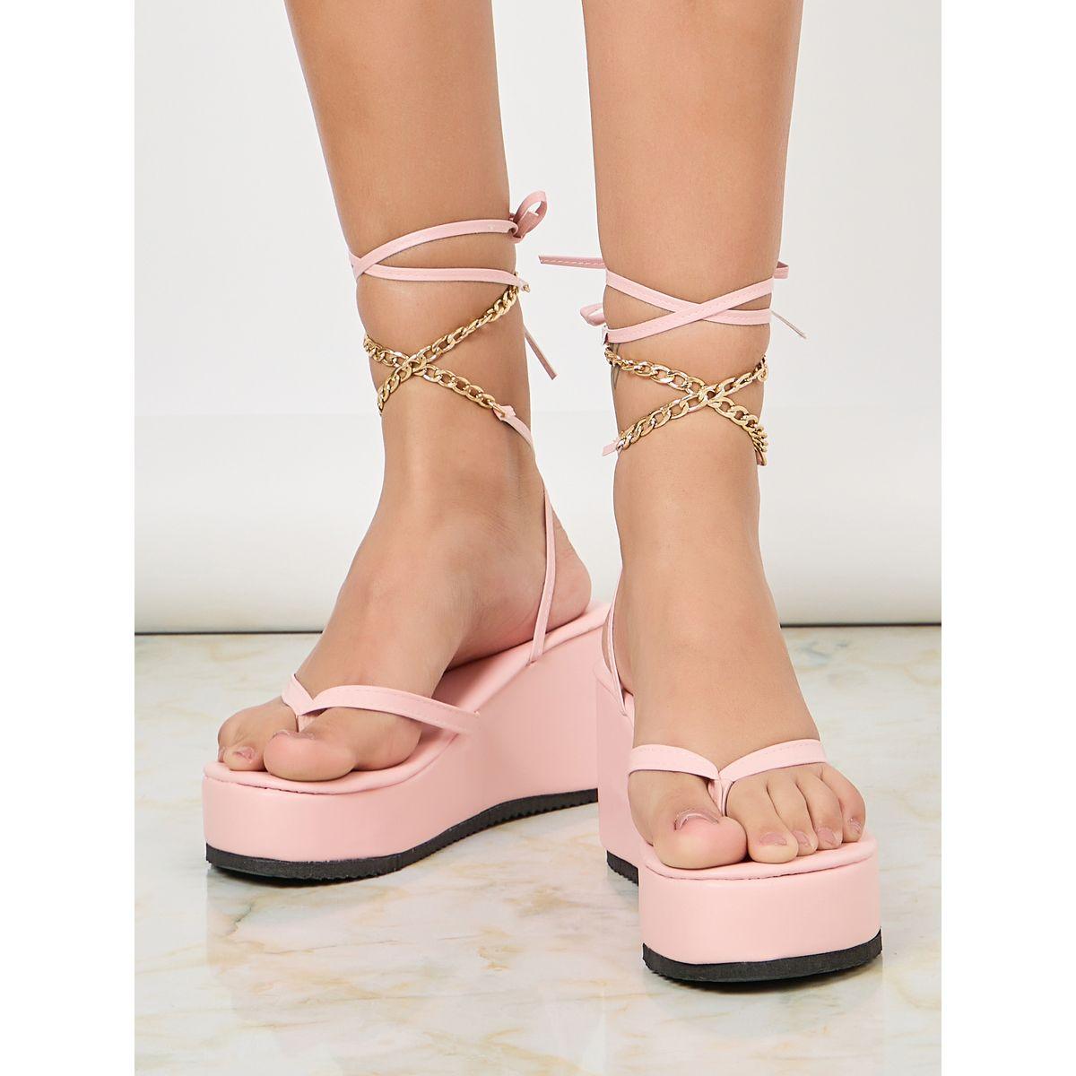 صندل بكعب بلاتفورم ونمط ثونغ-women-shoes-heels-image-1