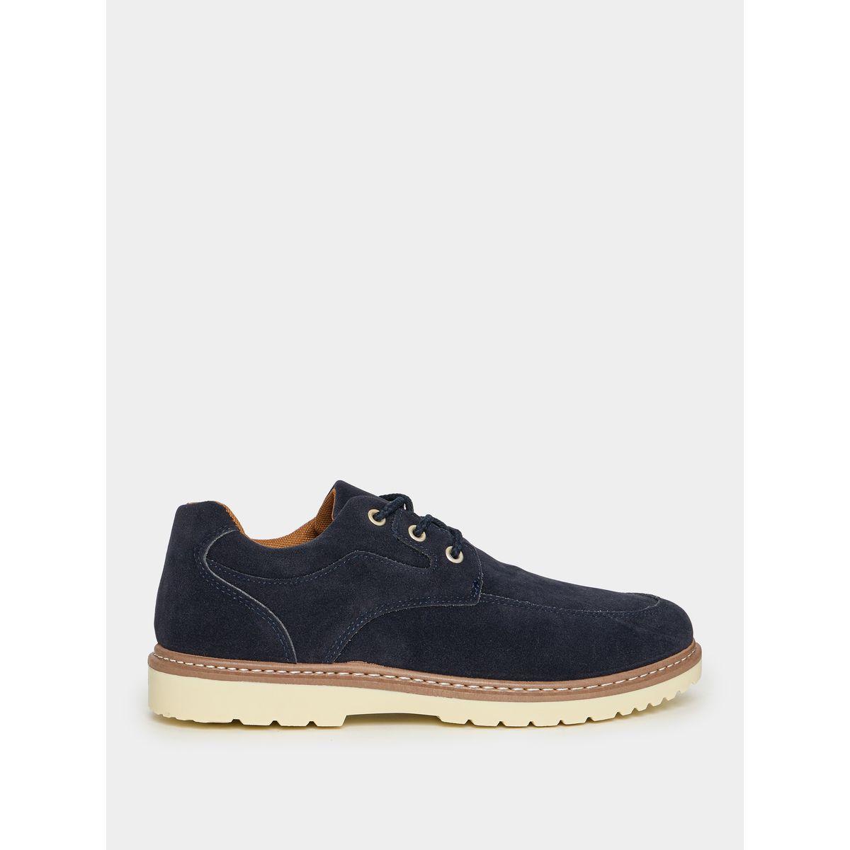 Styli Faux Suede Lace Up Cleated Sole Casual Shoes-men-shoes-loafersandmoccasins-image-1