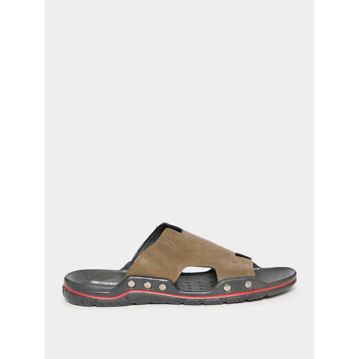 Styli Open Toe Casual PU Sandals-men-shoes-sandals-image-1