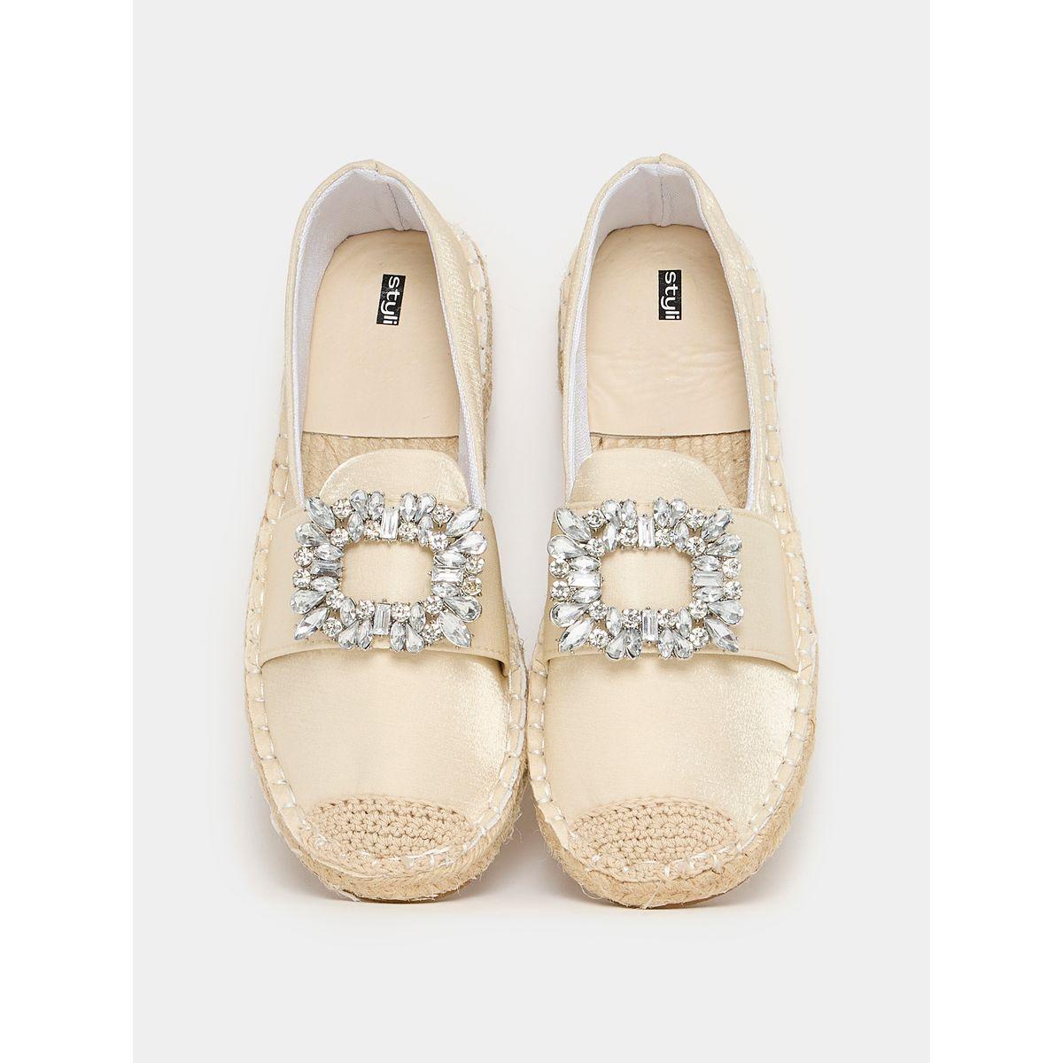 Styli Embellished Accent Espadrille Shoes-women-shoes-loafersandmoccasins-image-6
