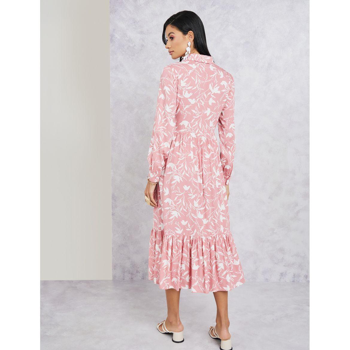 Styli Floral Printed A-Line Midi Dress-women-clothing-dresses-image-4