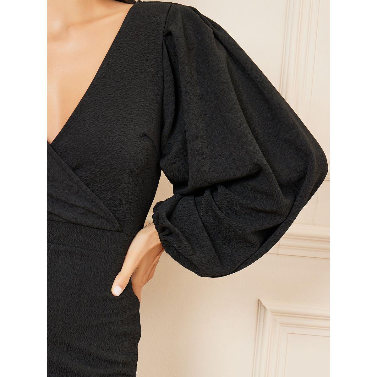 جمبسوت محبوك بقصة مستقيمة واكمام بالون-women-clothing-jumpsuits-image-3