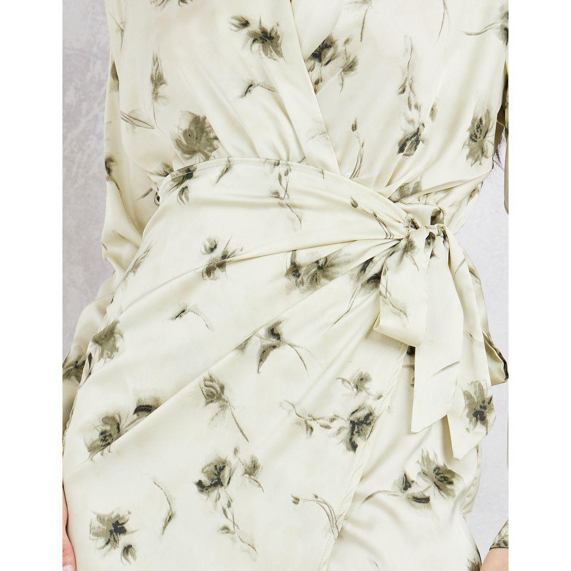 Styli Satin Floral Print Wrap Midi Dress-women-clothing-dresses-image-3