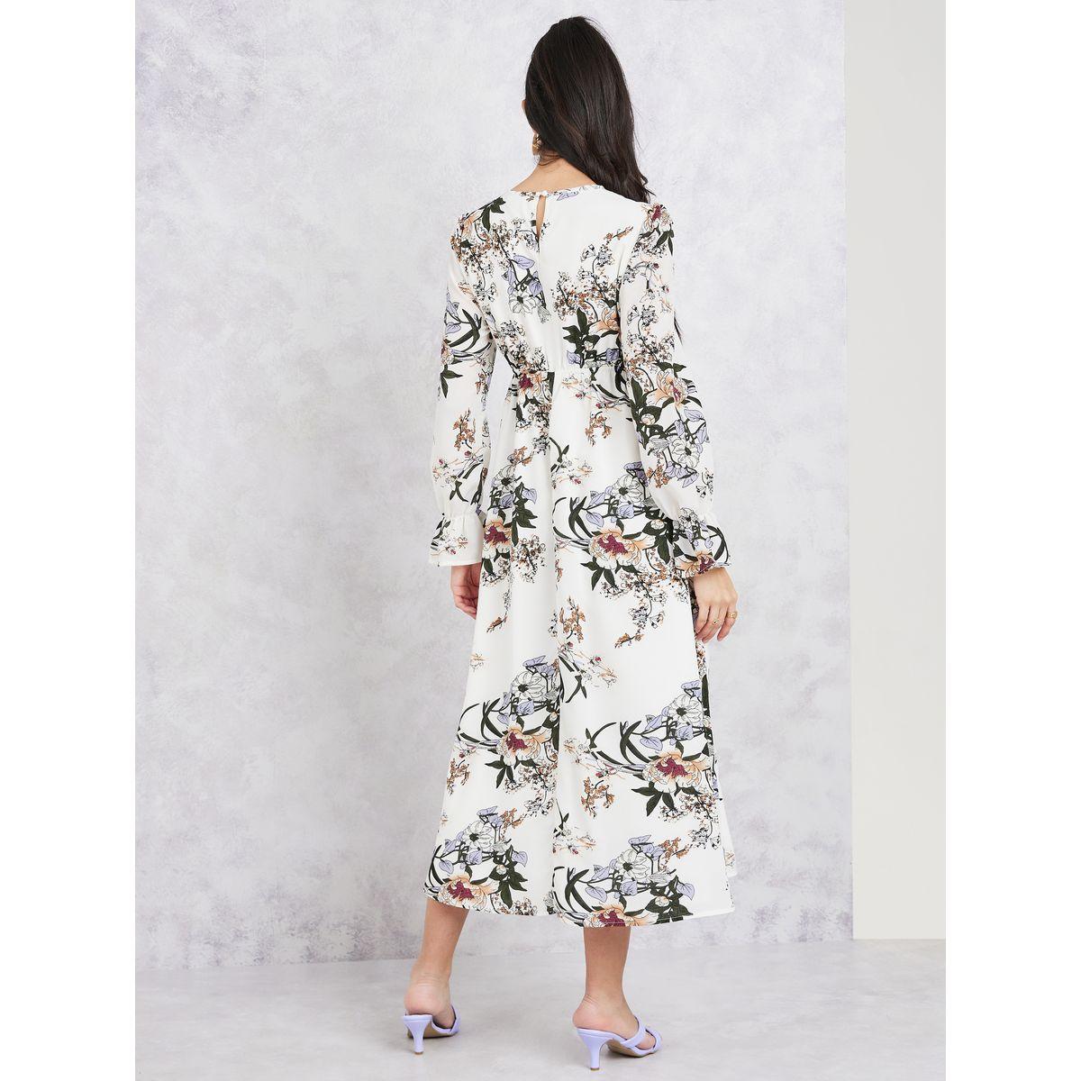 Styli Floral Print A-Line Midi Dress-women-clothing-dresses-image-4