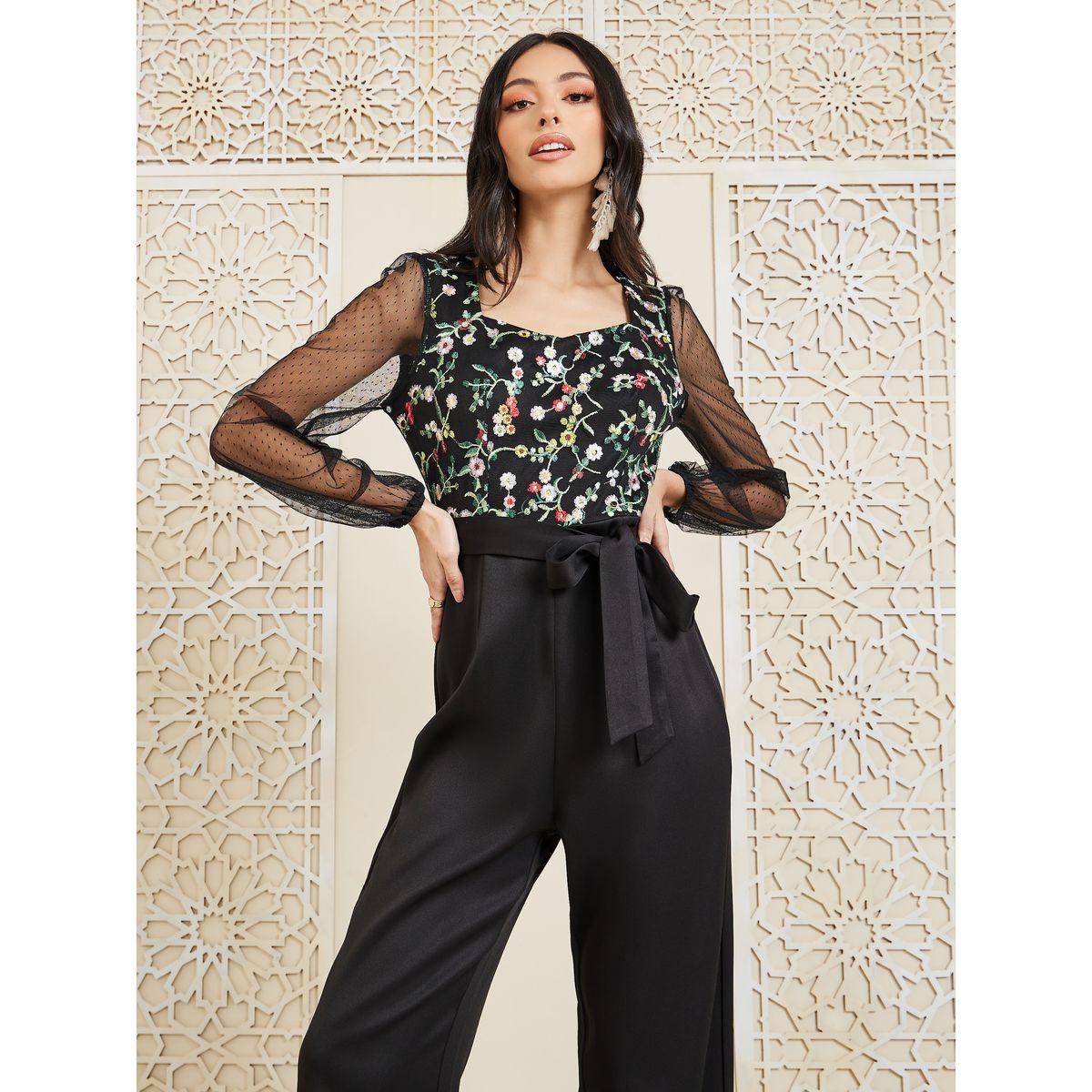 Styli Embroidered Sweetheart Neck Straight Leg Jumpsuit-women-clothing-jumpsuits-image-2