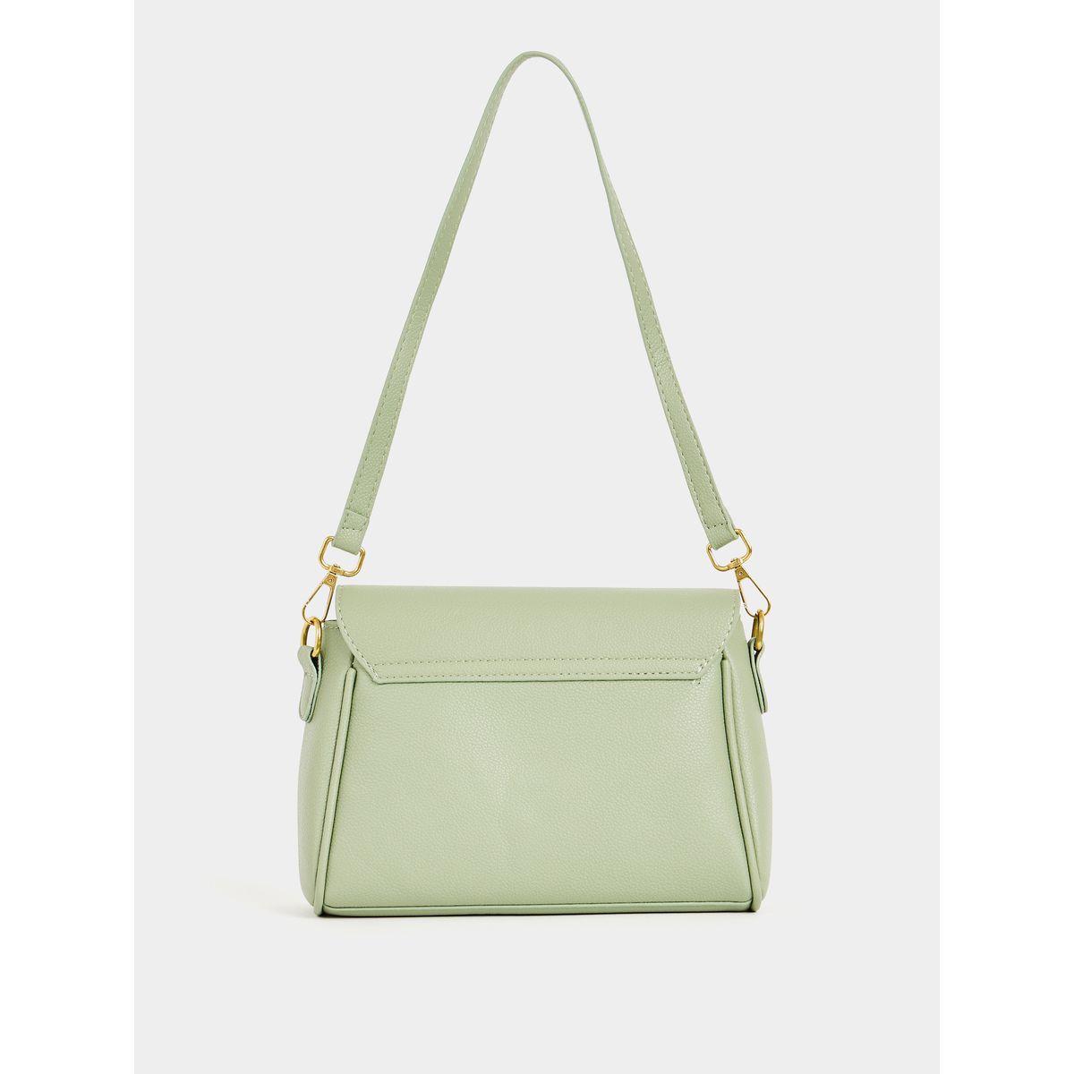 Styli Solid Flap Shoulder Bag with Double Strap-women-bagsandwallets-handbags-image-2