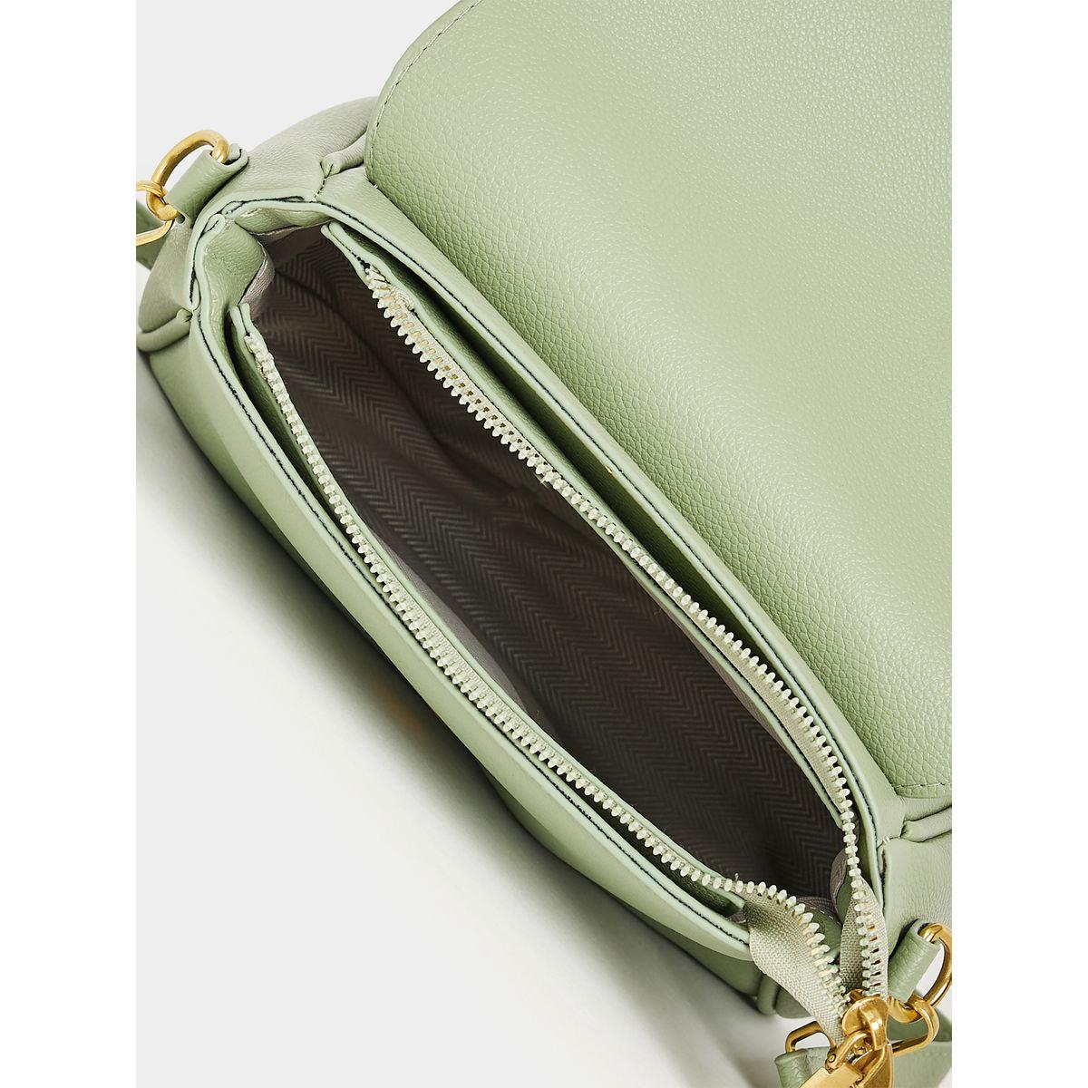 Styli Solid Flap Shoulder Bag with Double Strap-women-bagsandwallets-handbags-image-3
