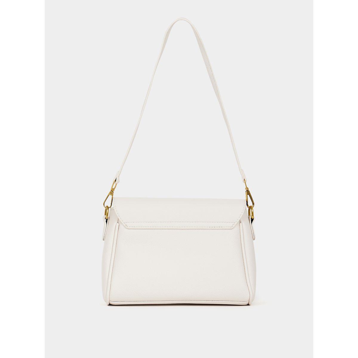 Styli Solid Flap Shoulder Bag with Double Strap-women-bagsandwallets-handbags-image-2