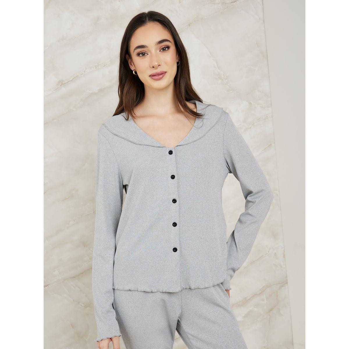 طقم بيجاما من ( بلوزة + بنطال )-women-clothing-nightwear-pyjamas-longsets-image-2