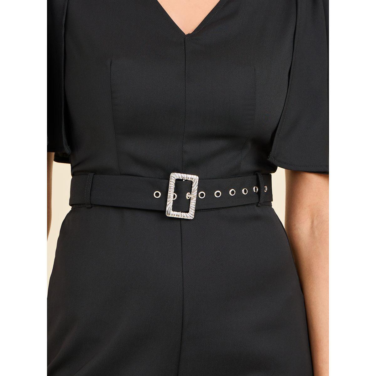 Styli Embellished Buckle Belted Wide Leg Tailored Jumpsuit-women-clothing-jumpsuits-image-3