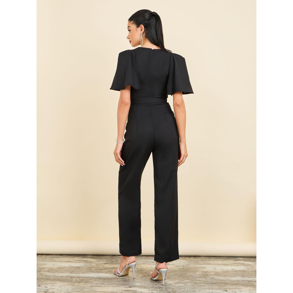 Styli Embellished Buckle Belted Wide Leg Tailored Jumpsuit-women-clothing-jumpsuits-image-4