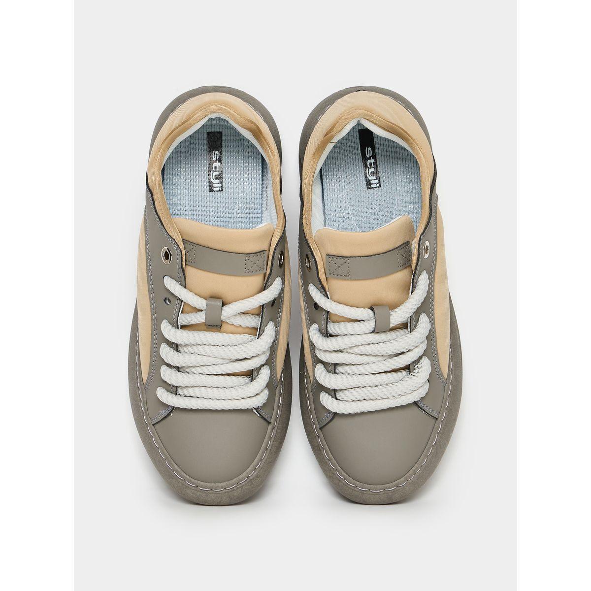 Styli Colorblock Chunky Sole Textured Lace Up Sneakers-men-shoes-sneakers-image-4