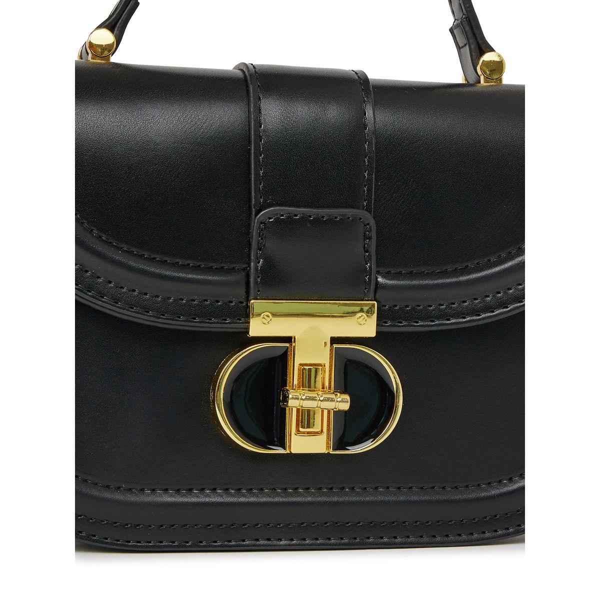 Styli Metal Flap Accent Handbag with Strap-women-bagsandwallets-handbags-image-3