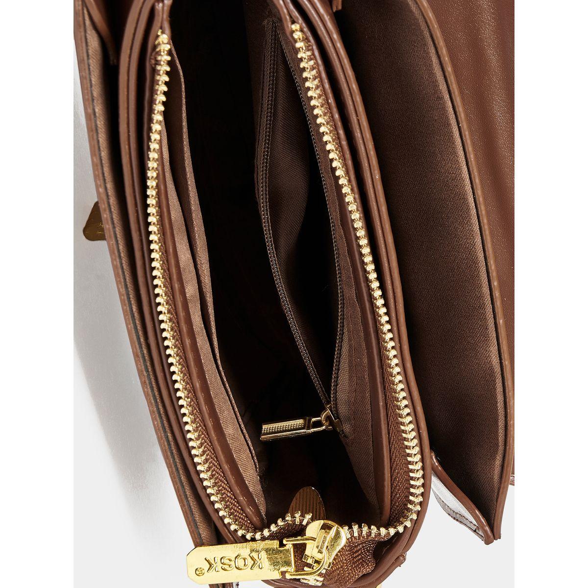 Styli Metal Flap Accent Handbag with Strap-women-bagsandwallets-handbags-image-7