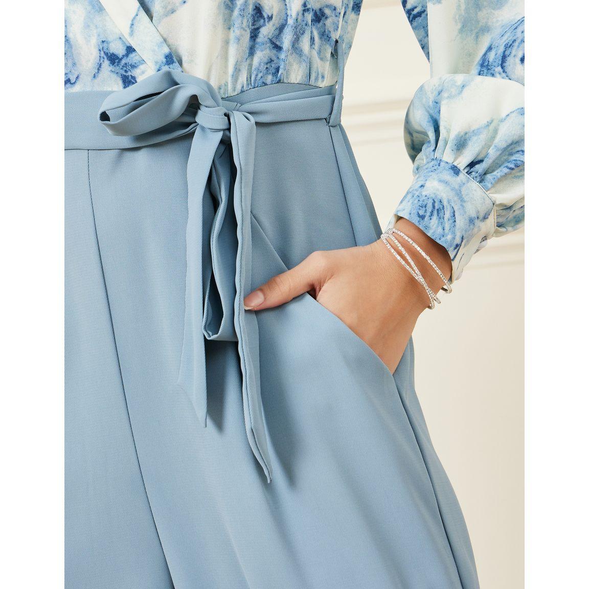 Styli Floral Print Wide Leg Jumpsuit with Self Tie-women-clothing-jumpsuits-image-3