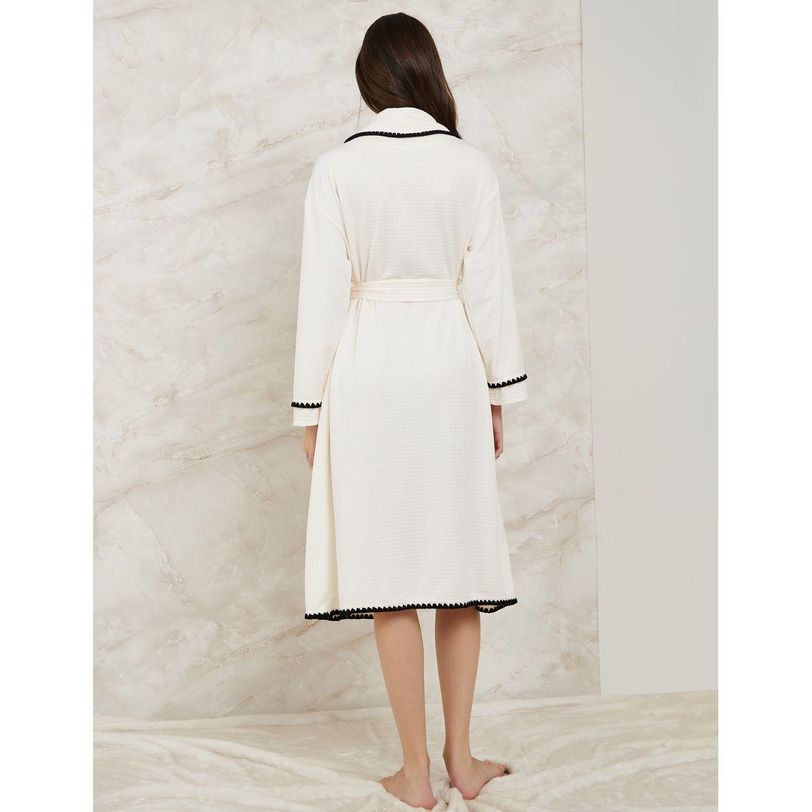 روب محبوك بنمط وافل-women-clothing-nightwear-robes-image-4