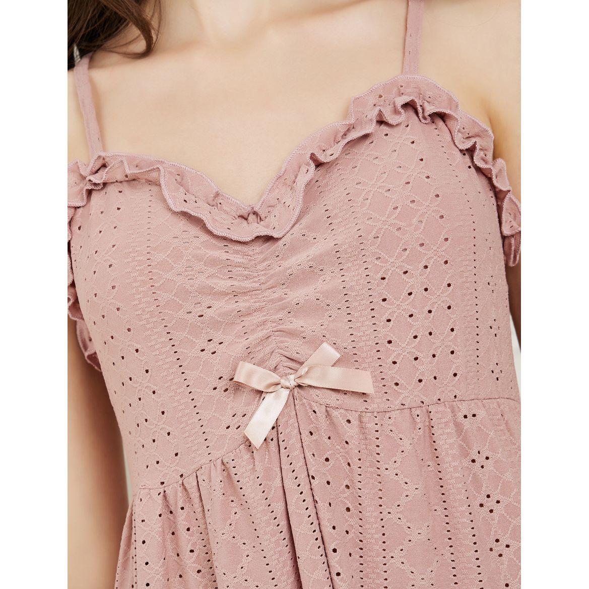 Styli Unwind Broderie Lace Trim Detail Slipdress & Robe Set-women-clothing-nightwear-nighties-image-3