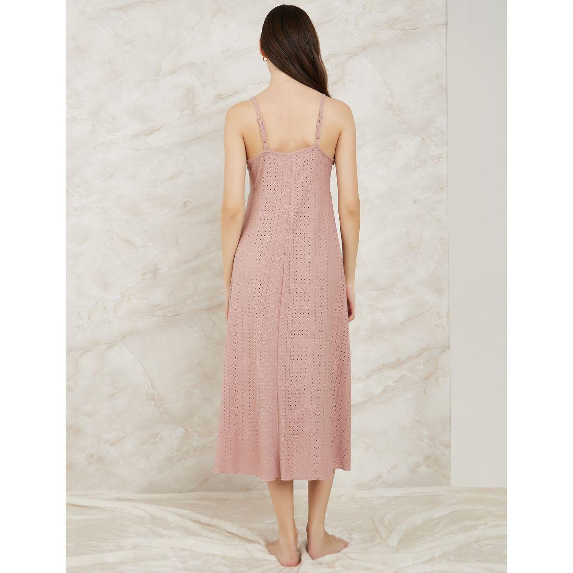 Styli Unwind Broderie Lace Trim Detail Slipdress & Robe Set-women-clothing-nightwear-nighties-image-4