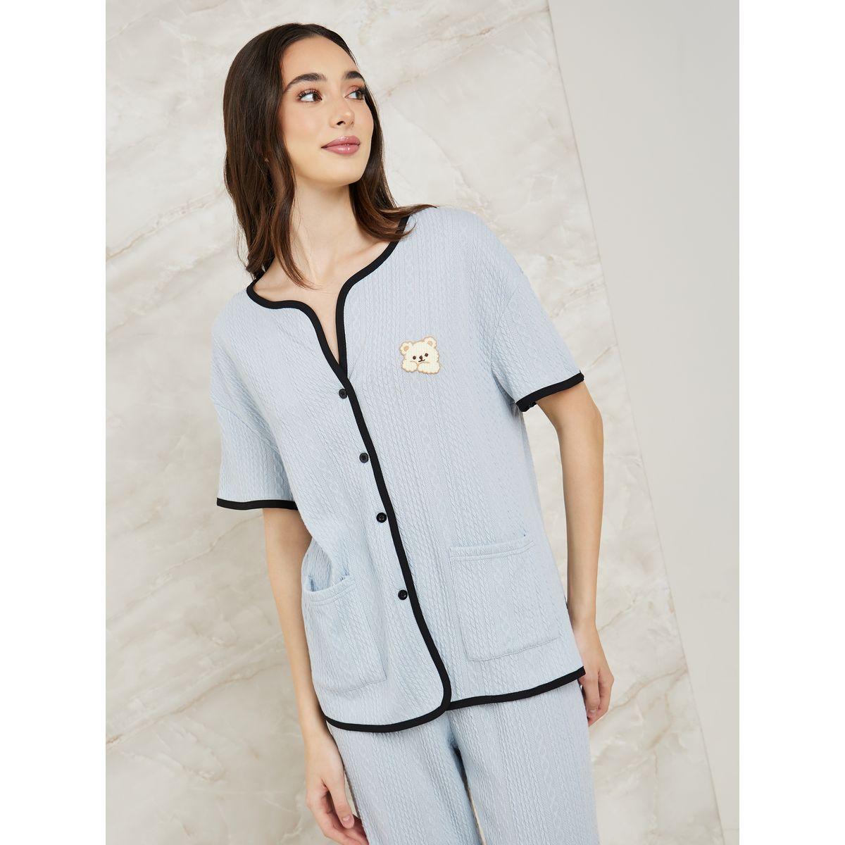 طقم بيجاما من ( بنطال + بلوزة )-women-clothing-nightwear-pyjamas-longsets-image-2
