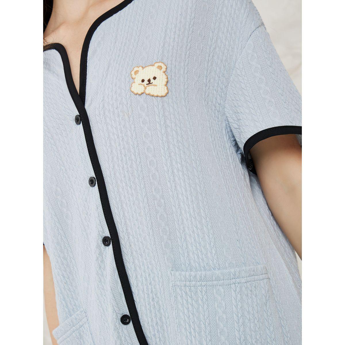 طقم بيجاما من ( بنطال + بلوزة )-women-clothing-nightwear-pyjamas-longsets-image-3