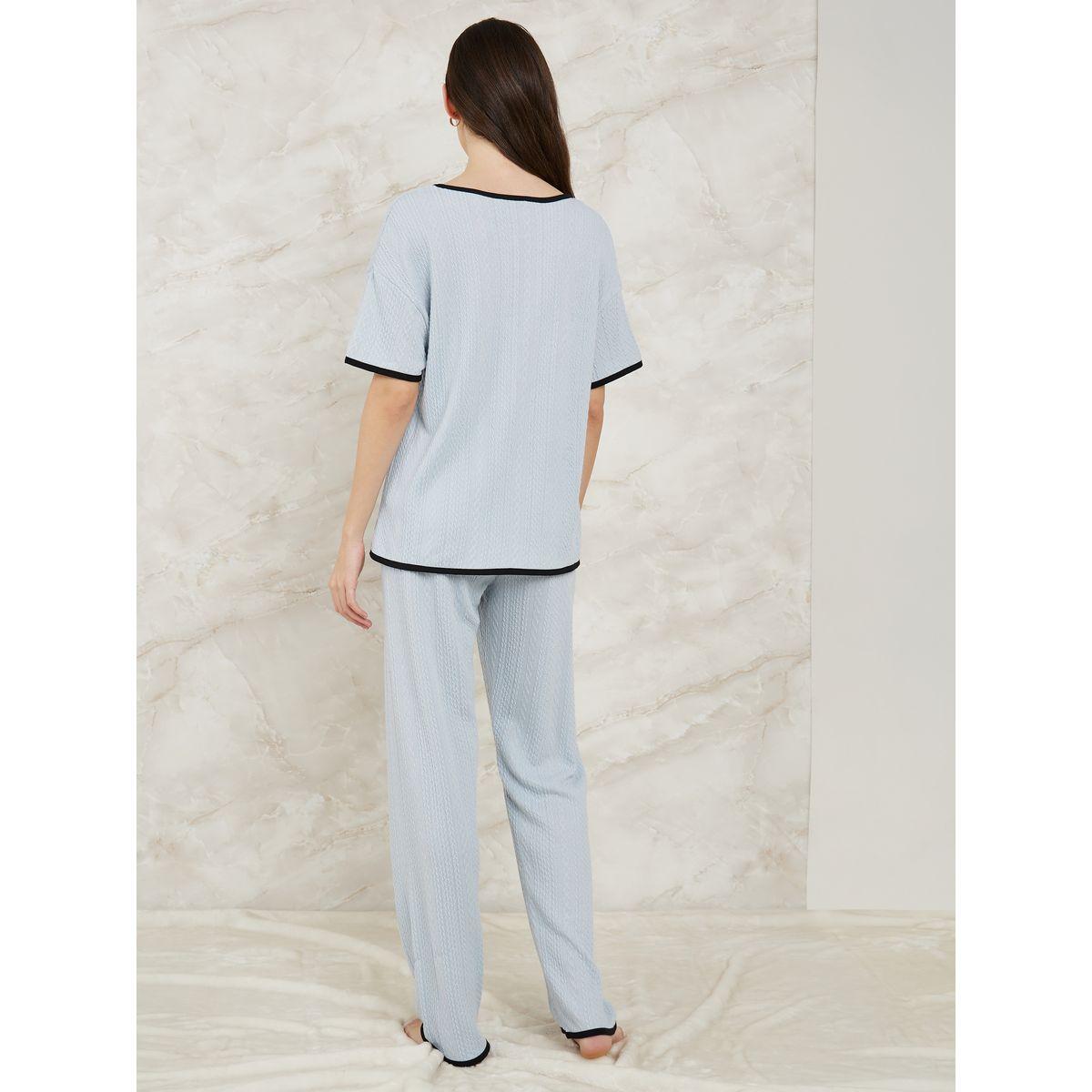 طقم بيجاما من ( بنطال + بلوزة )-women-clothing-nightwear-pyjamas-longsets-image-5