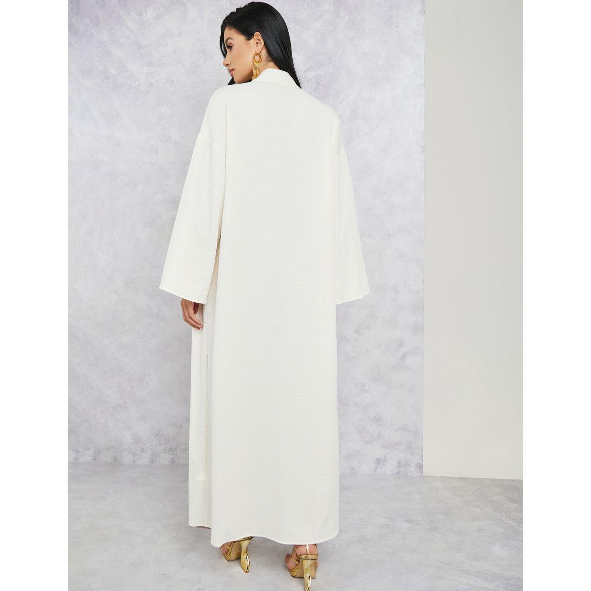 Styli Textured Maxi Kimono with Long Sleeves-women-clothing-shirtsandblouses-shirts-image-4