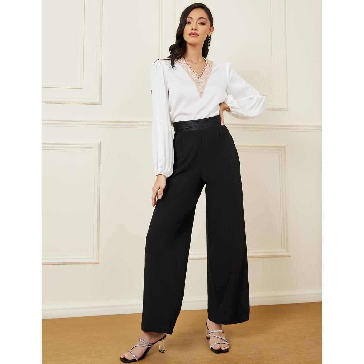 بلوزة بأكمام طويلة مزينة بكسرات-women-clothing-shirtsandblouses-blouses-image-2