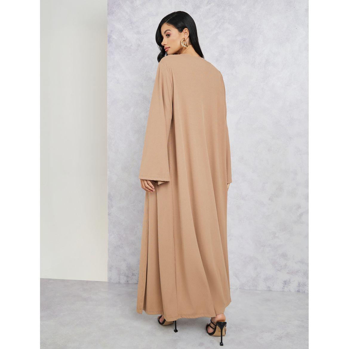 Styli Textured Ribbed Kimono with Long Sleeves-women-clothing-shirtsandblouses-shirts-image-5