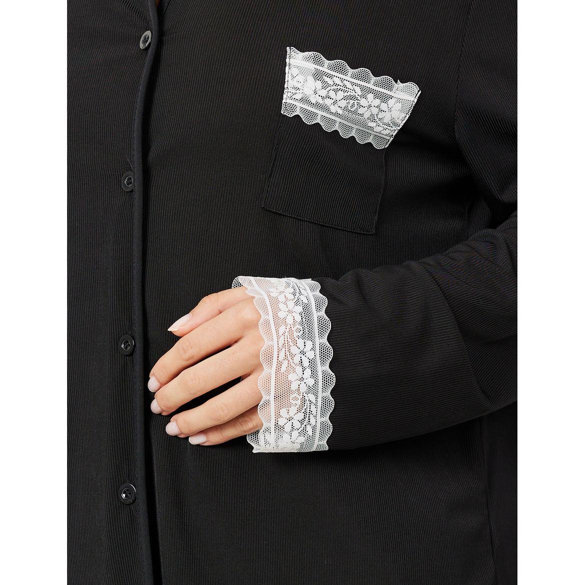 طقم بيجاما من ( بلوزة + بنطال )-women-clothing-nightwear-pyjamas-longsets-image-4
