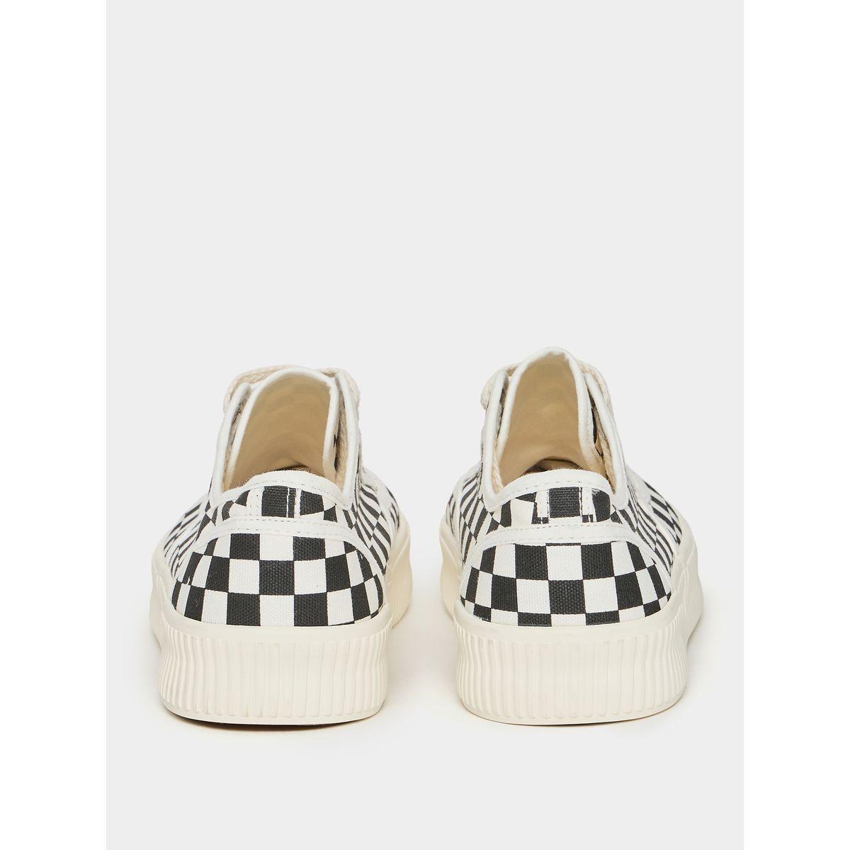 Styli Checkered Flat Sole Sneakers-men-shoes-sneakers-image-3