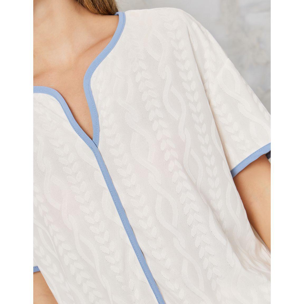 طقم بيجاما من ( بلوزة + بنطال )-women-clothing-nightwear-pyjamas-longsets-image-4
