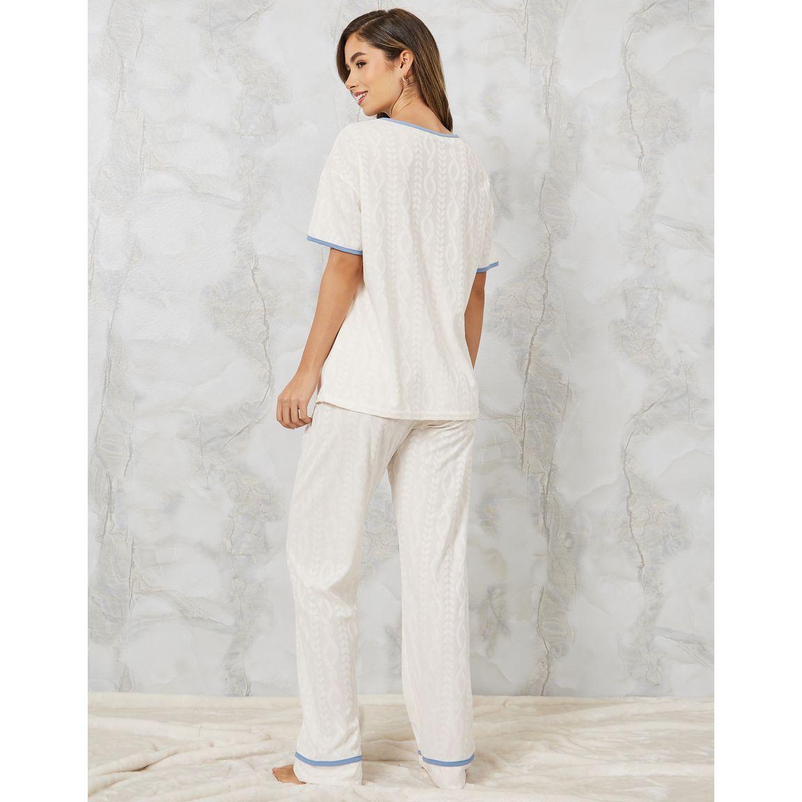 طقم بيجاما من ( بلوزة + بنطال )-women-clothing-nightwear-pyjamas-longsets-image-5