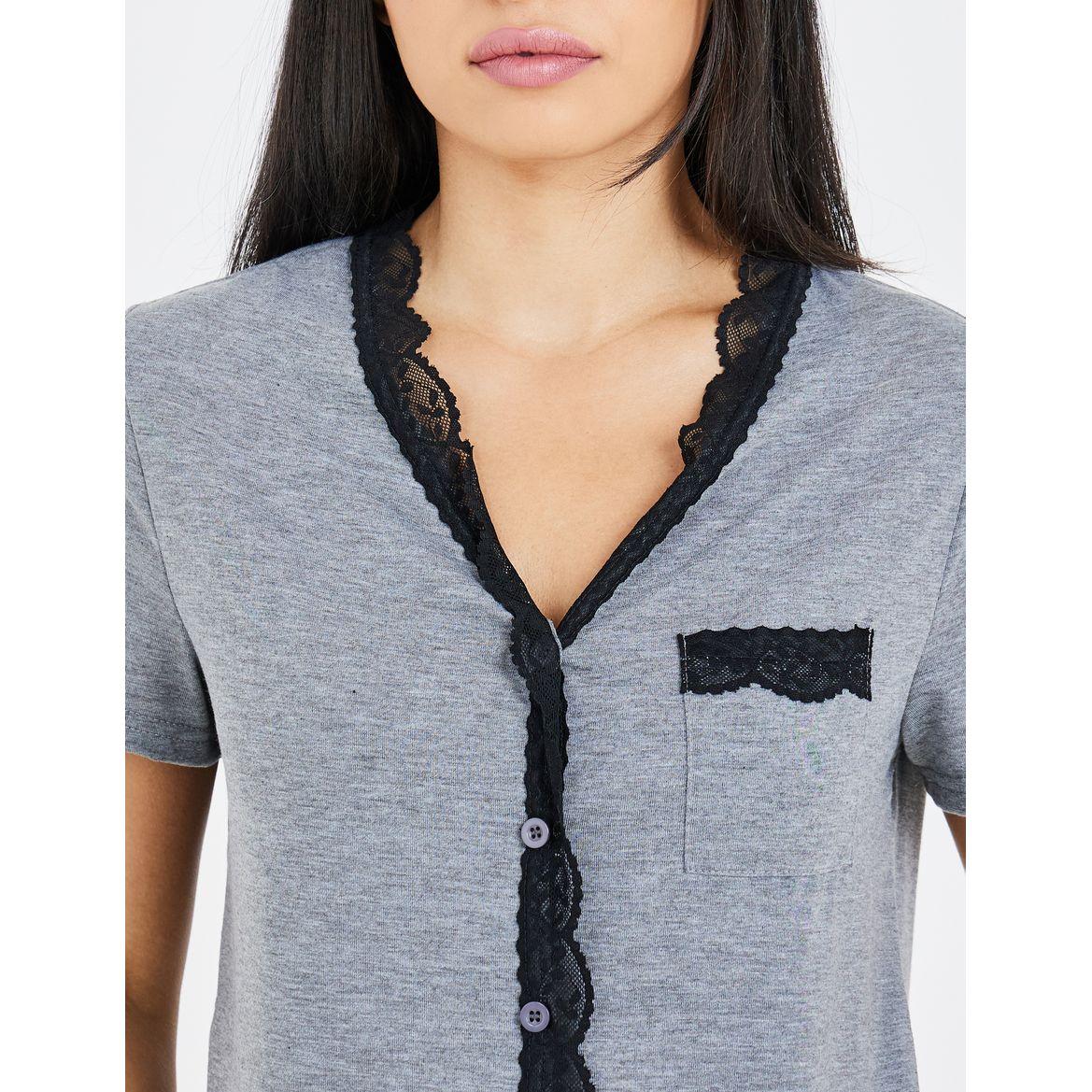 Styli Unwind Scallop Lace Trim Shirt & Pyjama Set-women-clothing-nightwear-pyjamas-longsets-image-3