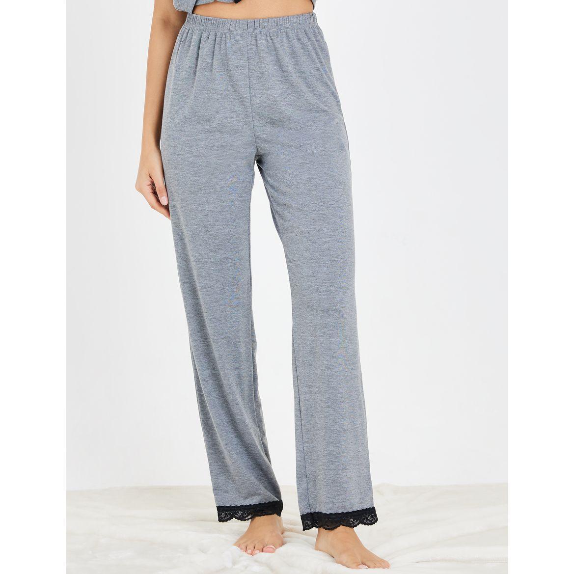 Styli Unwind Scallop Lace Trim Shirt & Pyjama Set-women-clothing-nightwear-pyjamas-longsets-image-4