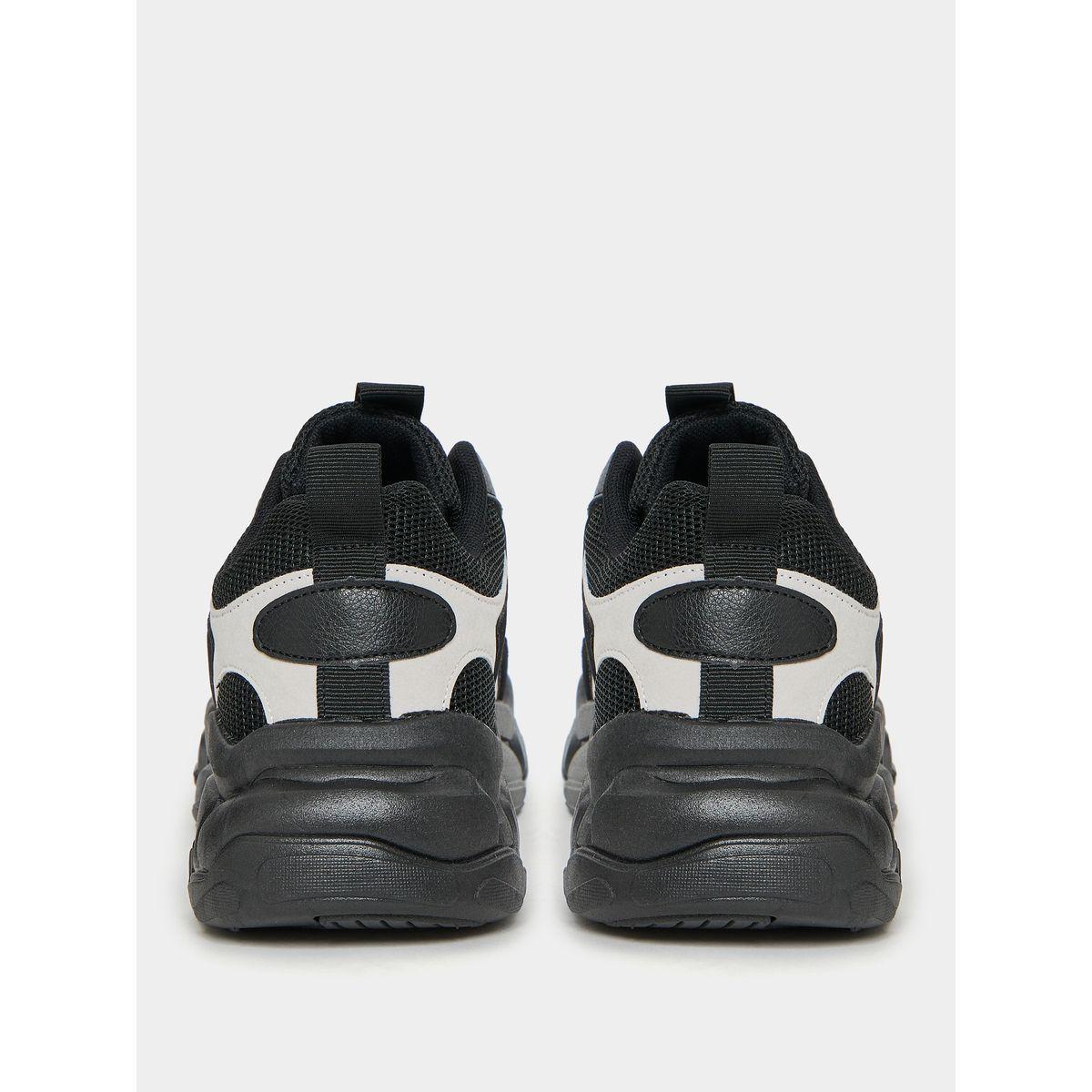Styli Paneled Chunky Sole Lace Up Sneakers-men-shoes-sneakers-image-5