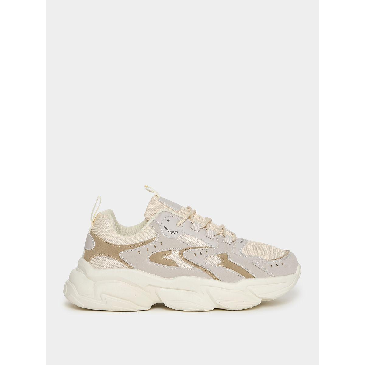 Styli Paneled Chunky Sole Lace Up Sneakers-men-shoes-sneakers-image-1