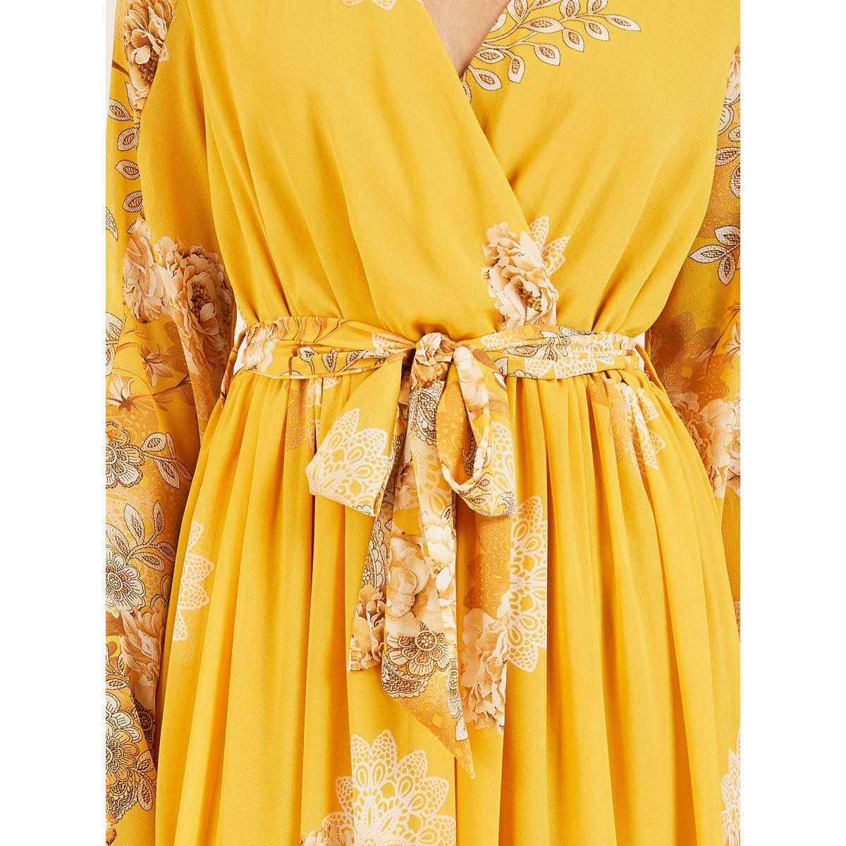 Styli Floral Print Self Tie Up A-Line Wrap Maxi Dress-women-clothing-dresses-image-3