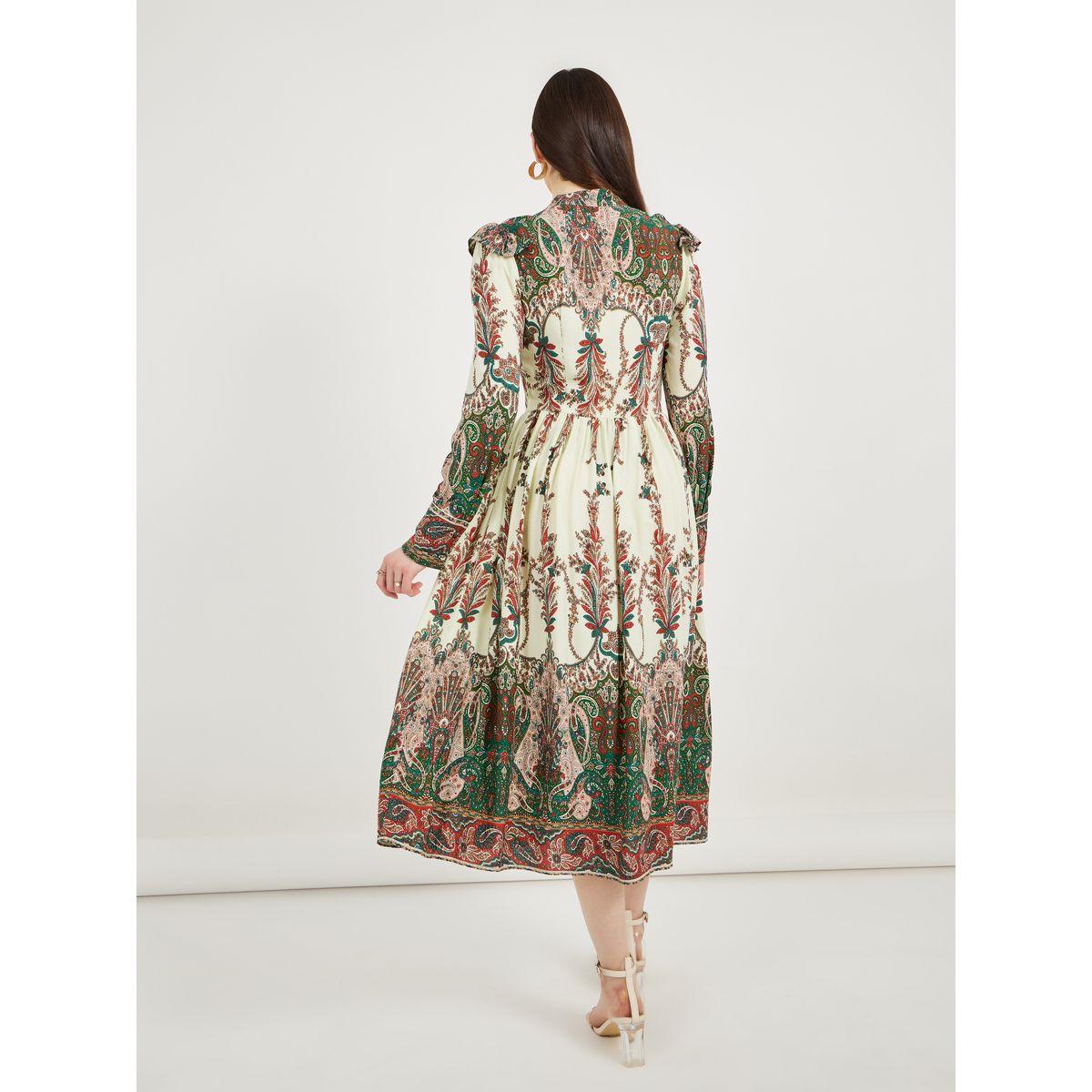 Styli Paisley Print Long Sleeve A-Line Midi Dress-women-clothing-dresses-image-6