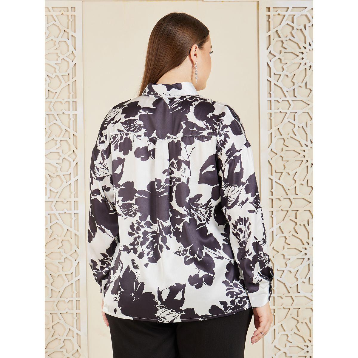 بلوزة بمقاس كبير وطبعة زهور-women-clothing-shirtsandblouses-shirts-image-5