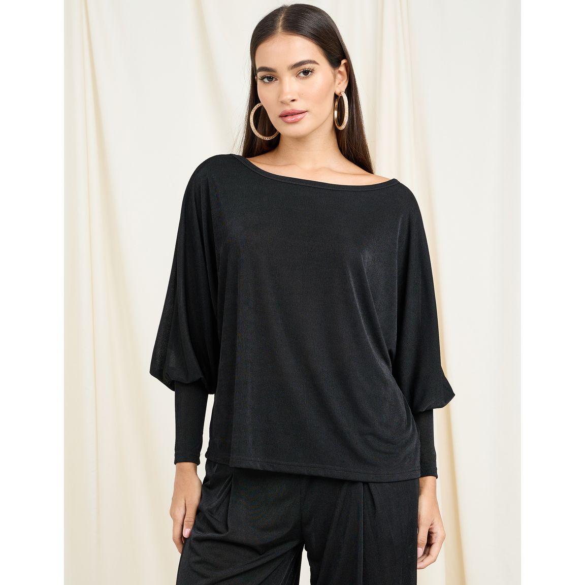 Styli Batwing Sleeve Top & Wide Leg Pants Co-Ord-women-clothing-coordsets-image-2