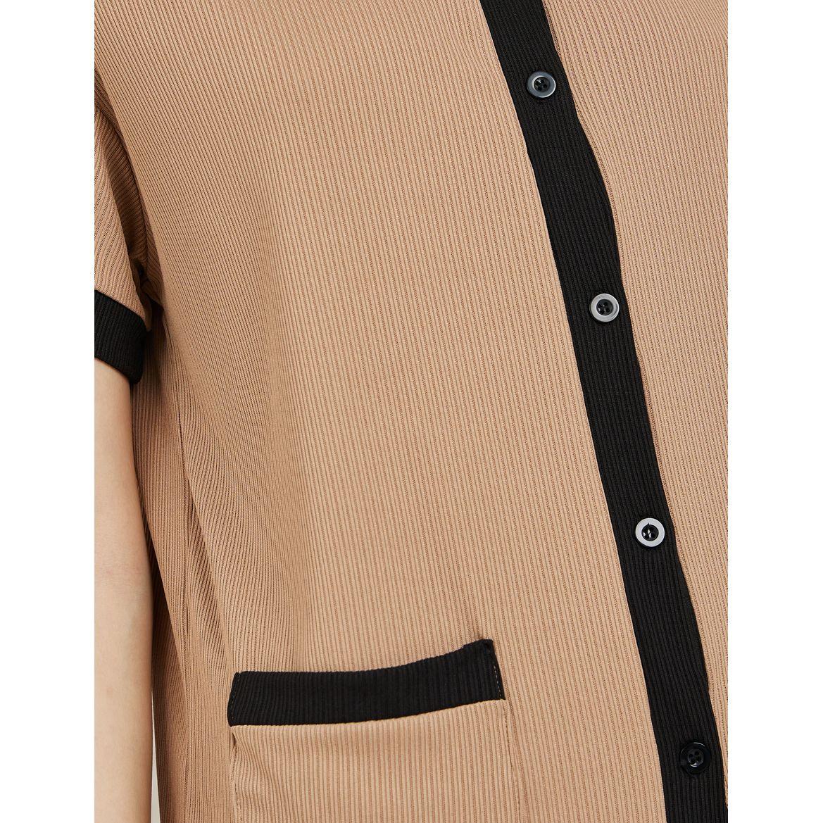 Styli Unwind Contrast Edge Rib Shirt & Pyjama Set-women-clothing-nightwear-pyjamas-longsets-image-3