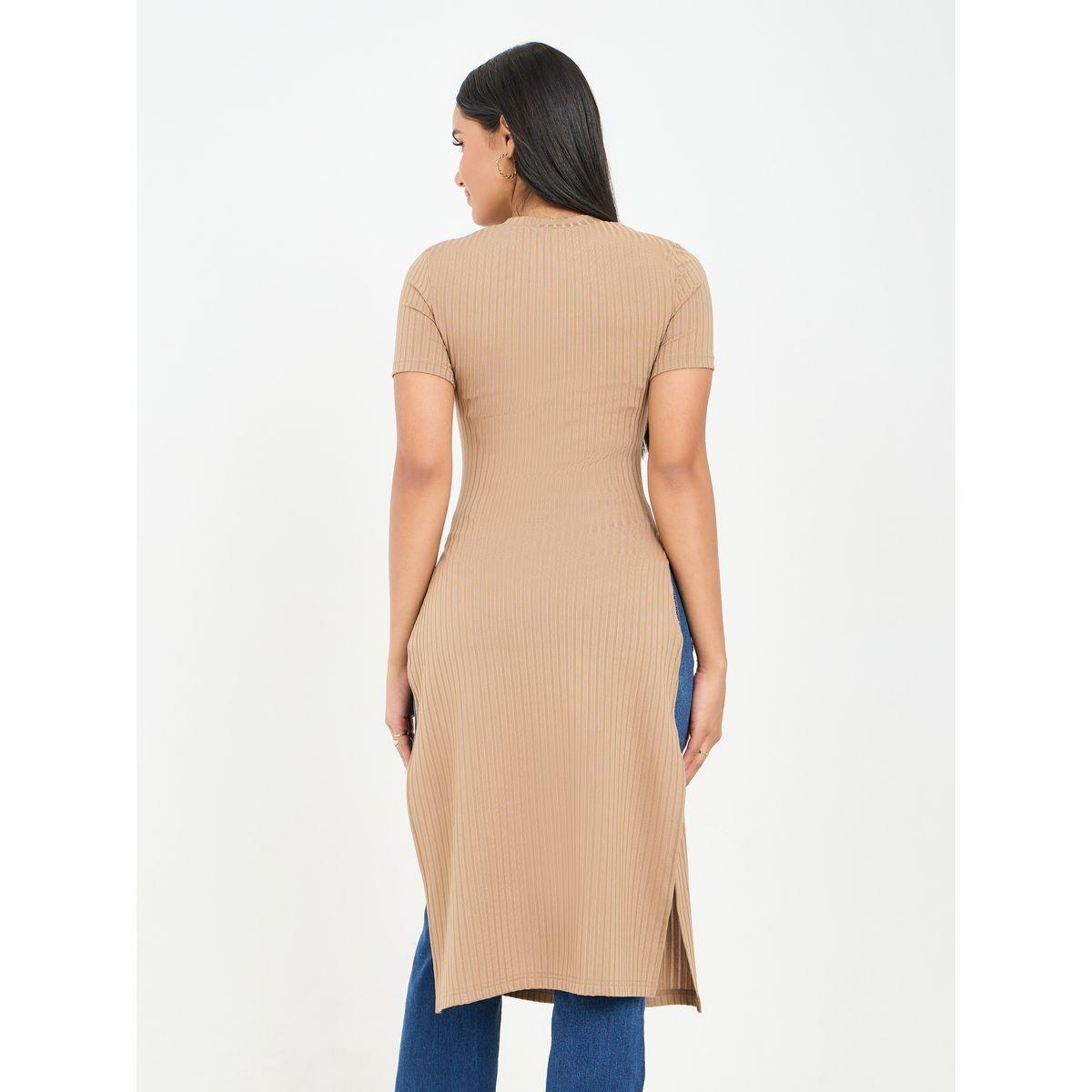 تيشيرت مضلع باكمام قصيرة-women-clothing-tshirts-image-4