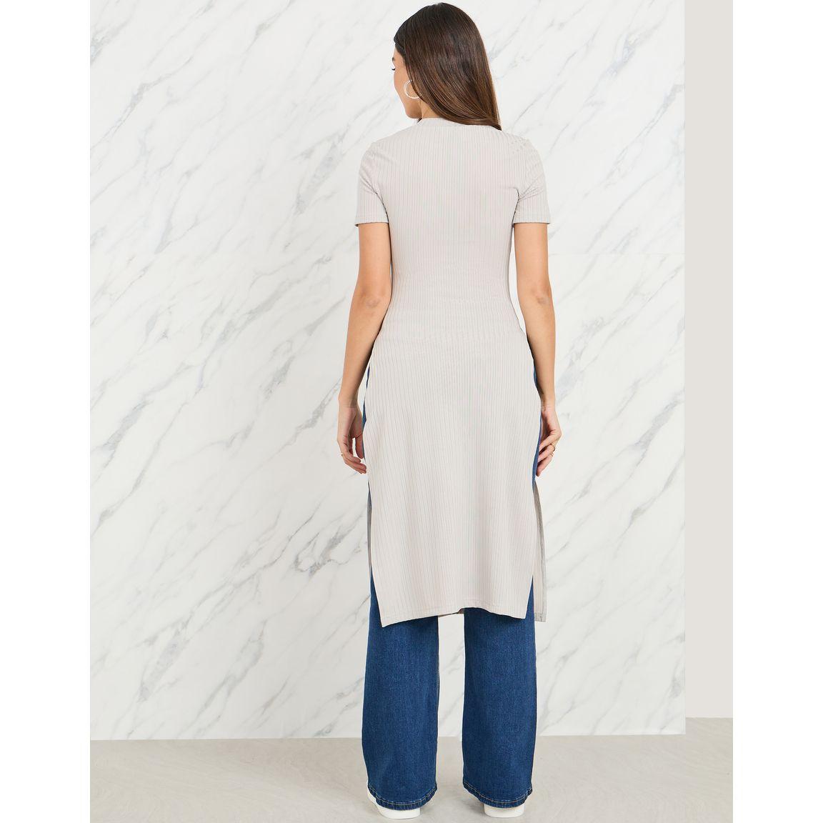 تيشيرت مضلع واكمام قصيرة-women-clothing-tshirts-image-4