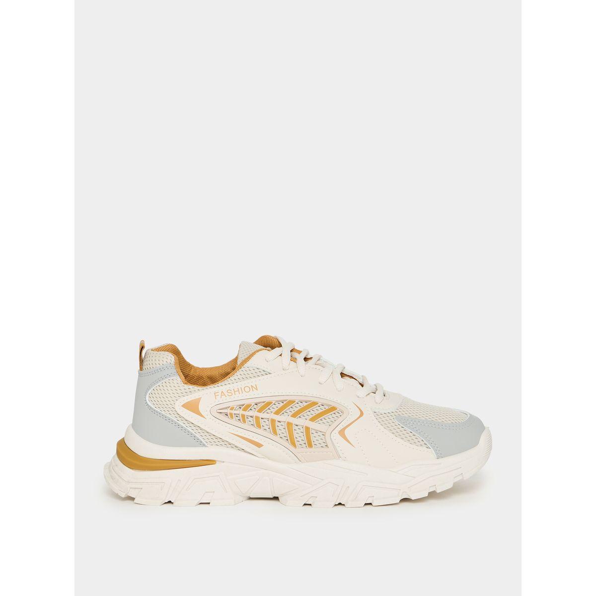 Styli Lace Up Front Mesh Paneled Sneakers-men-shoes-sneakers-image-1