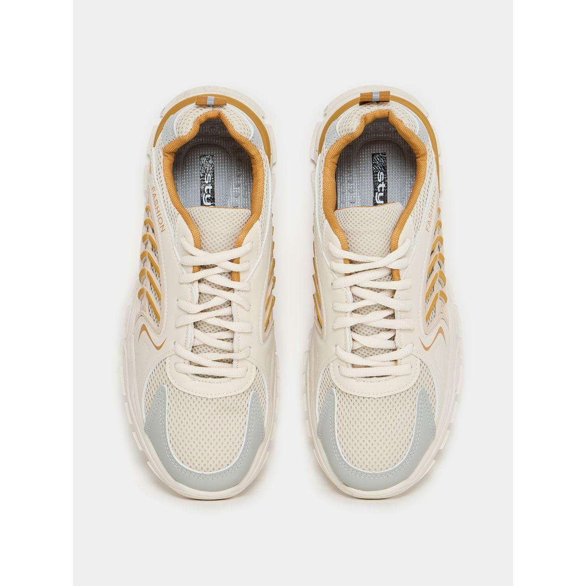 Styli Lace Up Front Mesh Paneled Sneakers-men-shoes-sneakers-image-5