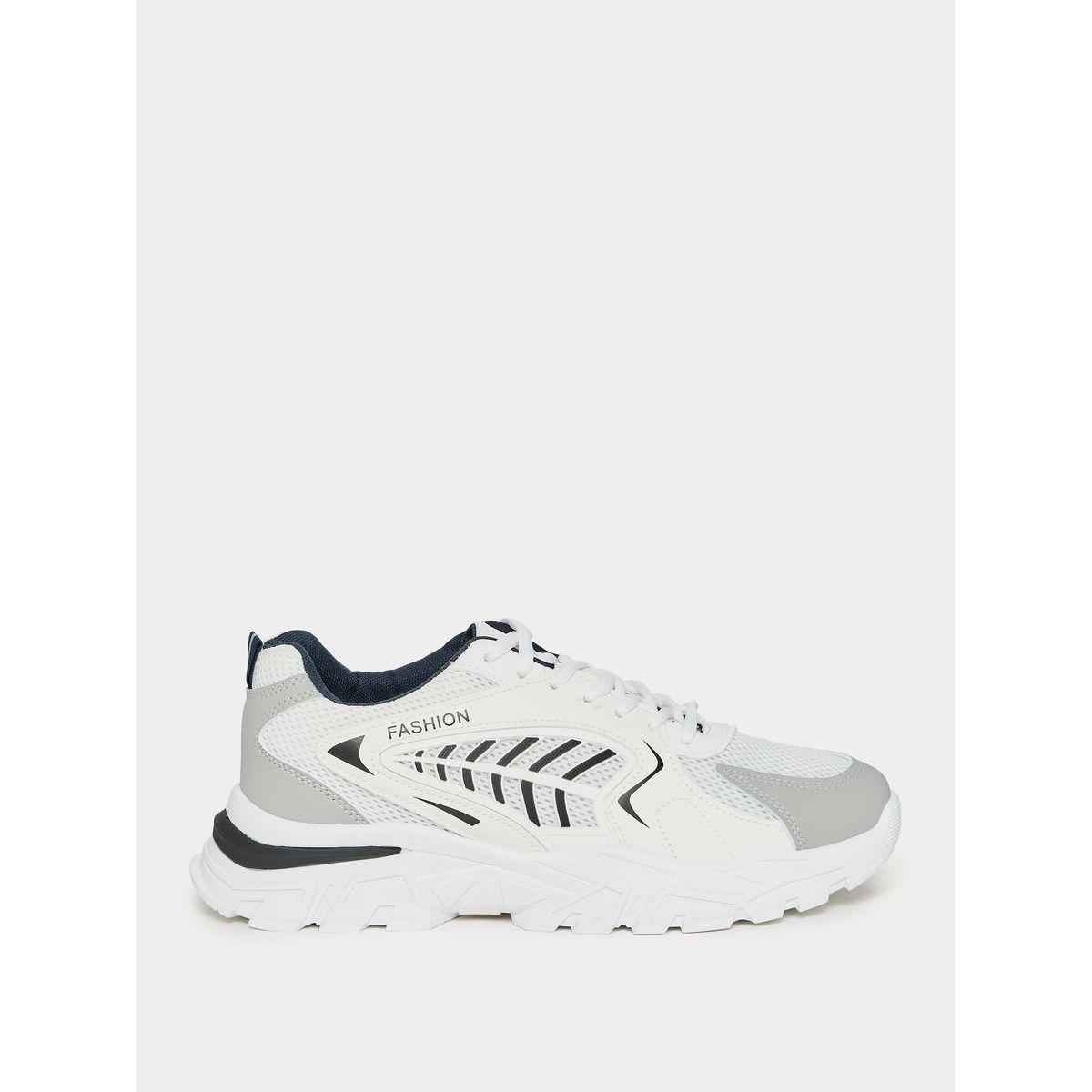 Styli Mesh Panel Lace Up Sneakers-men-shoes-sneakers-image-1
